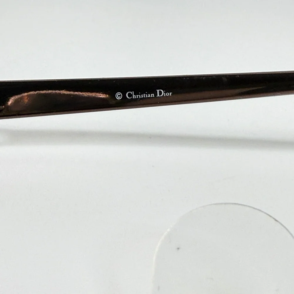 Christian Dior CD3685 LRF‎ Brown Rhinestone D Eyeglass Frames 52-16-130 21924